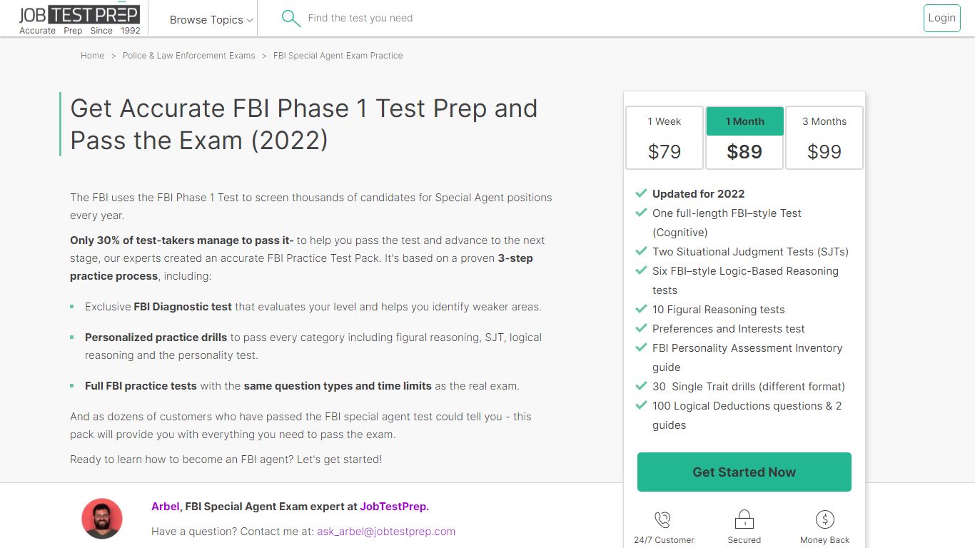 FBI Practice Test: Prep & Pass the Phase 1 Test